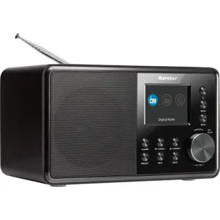 Karcher DAB 3000, Radio (schwarz, UKW, DAB+, Weckerfunktionen, Dual-Alarm)
