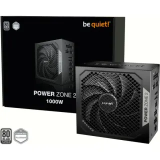 be quiet! POWER ZONE 2 1000W, PC-Netzteil (schwarz, 1x 12 Pin High Power GPU, 3x PCIe, 1000 Watt)