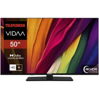 Telefunken XU50VP750M, LED-Fernseher (126 cm (50 Zoll), schwarz, UltraHD/4K, Triple-Tuner, SmartTV, VIDAA-Betriebssystem)