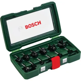 Bosch Heimwerken & Garten Wolfram-Carbide-Fräser-Set, 12-teilig (8mm Schaft)