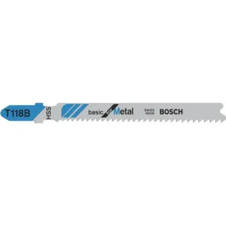 Bosch Professional Stichsägeblatt T 118 B Basic for Metal, 92mm (100Stück)