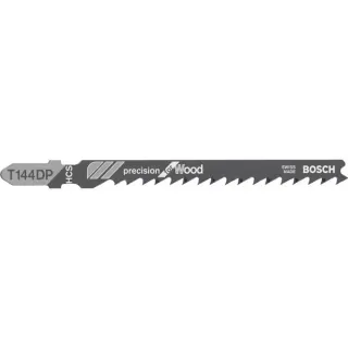 Bosch Professional PRO Wood precise Stichsägeblatt T 144 DP, 100mm (100 Stück)