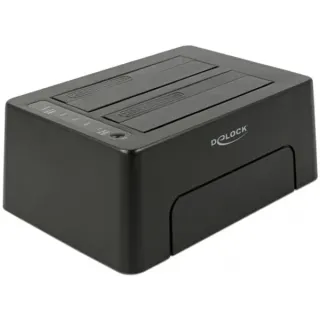 DeLOCK USB-C Dockingstation (schwarz, USB-C, Klonfunktion, HDD, SSD)
