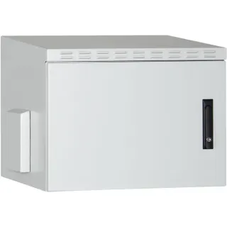 Digitus Wandgehäuse IP55 - zur Anwendung im Außenbereich - 600x600 mm (BxT), IT-Schrank (hellgrau, 9 Höheneinheiten)