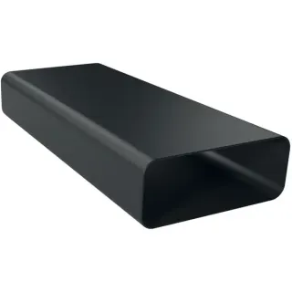 Siemens Flachkanalstück HZ9VDSM2, 1 Meter, Rohr (schwarz, gerade, männlich)