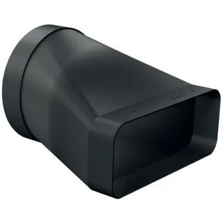 Siemens Adapterstück HZ9VDSI0, Ø 150mm, Rohr (schwarz, rund>flach, männlich)