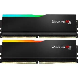 G.Skill DIMM 32 GB DDR5-6000, Arbeitsspeicher (schwarz, F5-6000J2836G16GX2-RM5RK, Ripjaws M5 RGB, INTEL XMP)