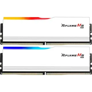 G.Skill DIMM 32 GB DDR5-6000, Arbeitsspeicher (weiß, F5-6000J2836G16GX2-RM5RW, Ripjaws M5 RGB, INTEL XMP)