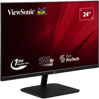 ViewSonic VA2432-MHD-3, LED-Monitor (60.5 cm (23.8 Zoll), schwarz (matt), FullHD, IPS, DP, HDMI, VGA, 100Hz Panel)