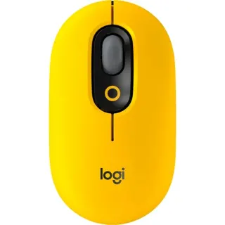 Logitech POP Blast, Maus (gelb/schwarz, mit Emoji-Taste)