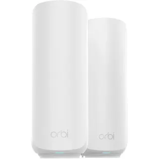 Netgear Orbi 370 Serie Dual-Band WiFi 7 Mesh 2er Pack, Access Point (weiß, 2 Access Points)