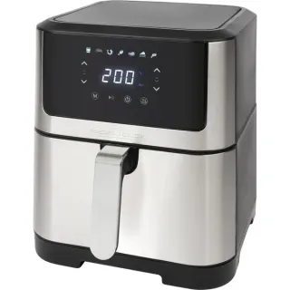 ProfiCook Heißluftfritteuse PC-FR 1269 H (edelstahl/schwarz, 1.800 Watt, Korb 8 Liter)