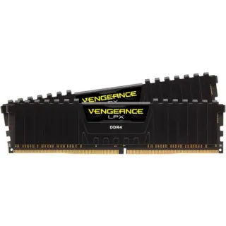 Corsair DIMM 16 GB DDR4-3200 (2x 8 GB) Dual-Kit, Arbeitsspeicher (schwarz, CMK16GX4M2E3200C16, Vengeance LPX, INTEL XMP)