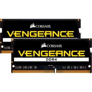 Corsair SO-DIMM 32 GB DDR4-2400 (2x 16 GB) Dual-Kit, Arbeitsspeicher (schwarz, CMSX32GX4M2A2400C16, Vengeance)