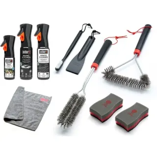 Weber Reinigungs-Set für emaillierte Gasgrills, Reinigungsmittel (10-teilig)