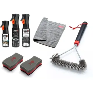 Weber Reinigungs-Set für Holzkohlegrills, Reinigungsmittel (7-teilig)