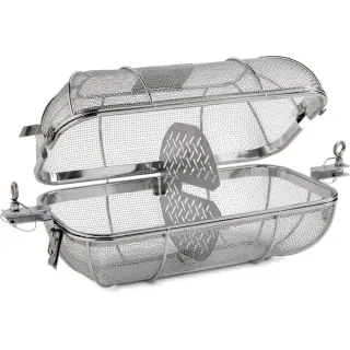Weber CRAFTED Drehspieß-Korb fein 7686, Grillkorb (edelstahl)