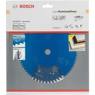 Bosch Professional Kreissägeblatt Expert for Laminated Panel, Ø 160mm, 48Z (Bohrung 20mm, für Handkreissägen)