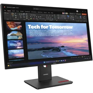 Lenovo ThinkVision T27QD-40, LED-Monitor (68.6 cm (27 Zoll), schwarz, QHD, IPS, DP, HDMI, USB-C, USB-Hub, 120Hz Panel)