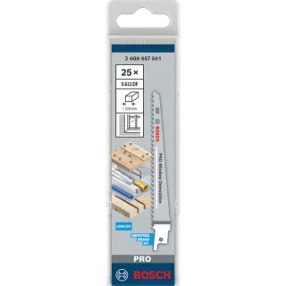 Bosch Professional PRO Multi Material Demolition Säbelsägeblatt S 611 DF, 5 Stück (Länge 150mm)
