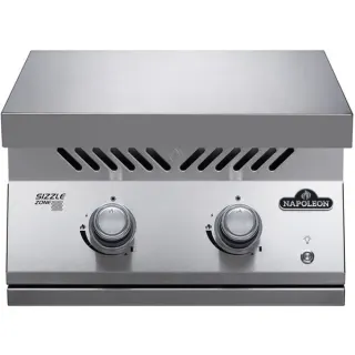 Napoleon 700-Einbau SIZZLE ZONE, groß, Gasbrenner (edelstahl, SIZZLE ZONE zum Nachrüsten, 2 Brenner)