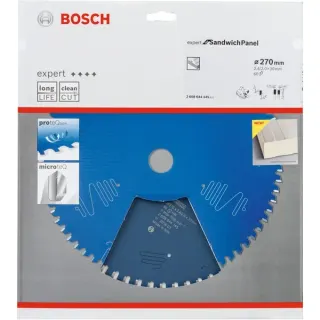 Bosch Professional EXPERT Sandwich Panel Kreissägeblatt, Ø 270mm, 60Z (Bohrung 30mm, für Handkreissägen)