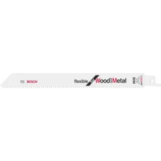 Bosch Professional Säbelsägeblatt S 1022 HF Flexible for Wood and Metal, 100 Stück (Länge 200mm)