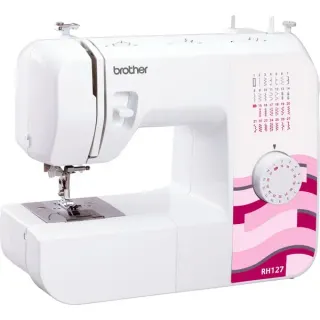 Brother Mechanische Nähmaschine RH127 (weiß/violett)
