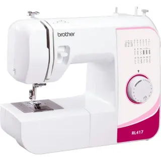 Brother Mechanische Nähmaschine RL417 (weiß/dunkelviolett)