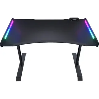 Cougar Gaming-Tisch MARS 150, ARGB (schwarz, 153 x 77cm, mit USB- und Audio-Anschlüssen)