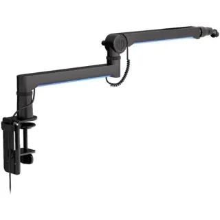 ENDORFY Mikrofonhalterung Broadcast Low Profile RGB Boom Arm (schwarz, für Mikrofone bis 2kg, LED-Hintergrundbeleuchtung)