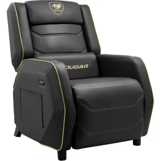 Cougar Gaming-Sofa Ranger Pro Royal, Gaming-Stuhl (schwarz/gold, Seitentisch, USB-C Ladeport)