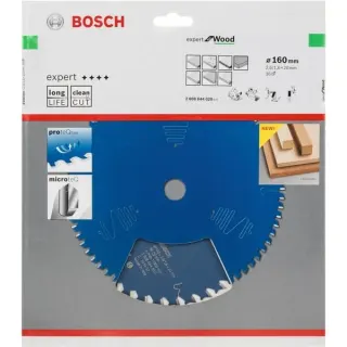 Bosch Professional EXPERT Wood Kreissägeblatt, Ø 160mm, 36Z (Bohrung 20mm, für Handkreissägen)