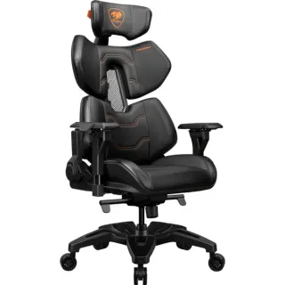 Cougar Gaming-Stuhl Terminator (schwarz/orange, Premium-Kunstleder Hyper-Dura)