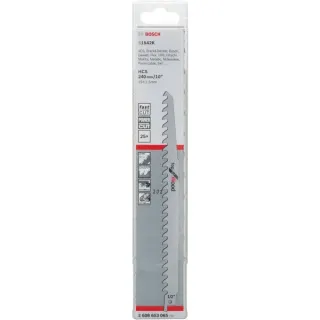 Bosch Professional Säbelsägeblatt S 1542 K Top for Wood, 25 Stück (Länge 240mm)