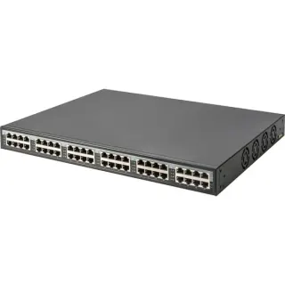 Digitus 24-Port/Ethernet/PoE+ injektor/370W, Switch (schwarz, 370W PoE Budget)