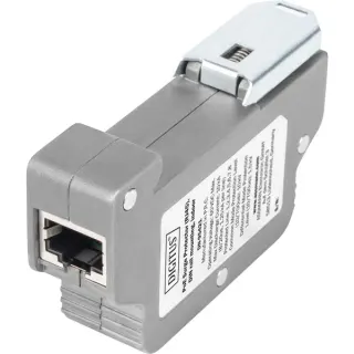 Digitus PoE Überspannungsschutz (RJ-45), DIN-Schienenmontage (grau)