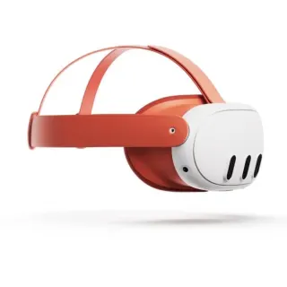 Meta Quest 3 Headset-Einlage und Headset-Riemen (Blood Orange) (orange)