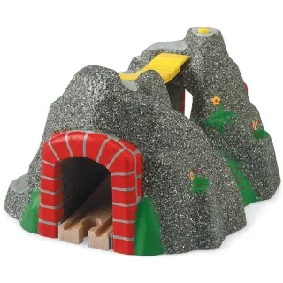BRIO World Magischer Tunnel, Bahn (grau/rot)