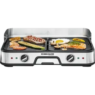 Rommelsbacher Elektrogrill BBQ 2025 (schwarz/edelstahl, 2.000 Watt)
