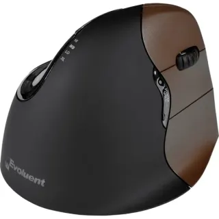 Evoluent Vertical Mouse 4, Maus (schwarz/braun, Klein)