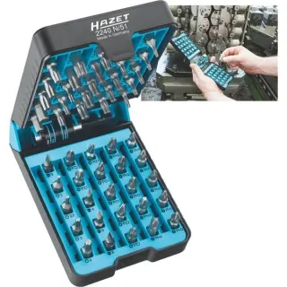 Hazet Bit-Satz "BitE"-Box 2240N/51, 1/4", 51-teilig (schwarz, in aufstellbarer "BitE"-Box)