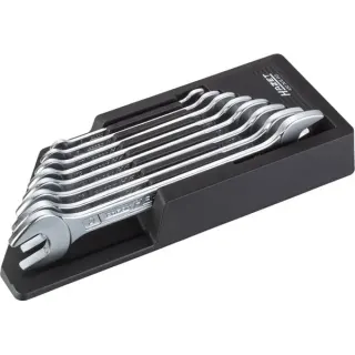 Hazet Doppel-Maulschlüsssel-Satz 450N/8RS, 8-teilig, Schraubenschlüssel (6x7 bis 16x17)