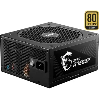 MSI MPG A750GF 750W, PC-Netzteil (schwarz, 6x PCIe, Kabel-Management, 750 Watt)