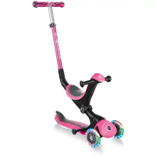 GLOBBER Go-Up Deluxe Lights, Scooter (pink)
