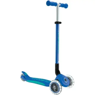 GLOBBER Primo Foldable Plus Lights, Scooter (dunkelblau/türkis)