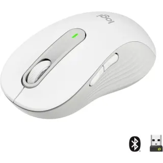 Logitech Signature M650 L Wireless, Maus (weiß, Größe L, Chromebook zertifiziert)