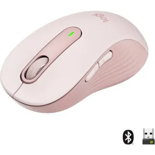 Logitech Signature M650 L Wireless, Maus (rosa, Größe L, Chromebook zertifiziert)