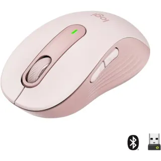 Logitech Signature M650 Wireless, Maus (rosa, Größe M, Chromebook zertifiziert)