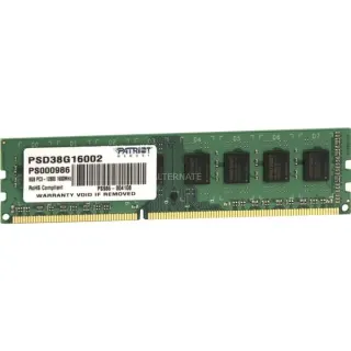 Patriot DIMM 8 GB DDR3-1600 , Arbeitsspeicher (PSD38G16002, Signature Line)